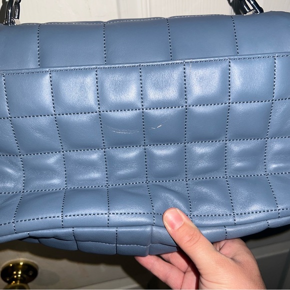 Michael Kors Ladies SoHo Large Quilted Leather Shoulder Bag - Pale Blue - Picture 3 of 9